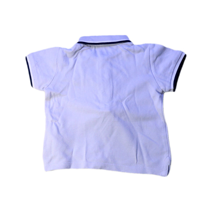 A White Short Sleeve Polos from Cyrillus in size 12-18M for boy. (Back View)