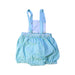 A Blue Overall Shorts from Acanthe in size 12-18M for neutral. (Back View)