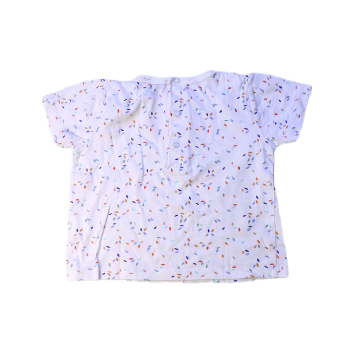 A White Short Sleeve T Shirts from Bout'Chou in size 6-12M for neutral. (Back View)