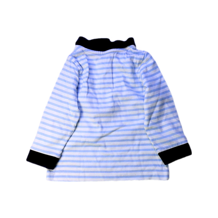 A Blue Long Sleeve Polos from Jacadi in size 6-12M for boy. (Back View)