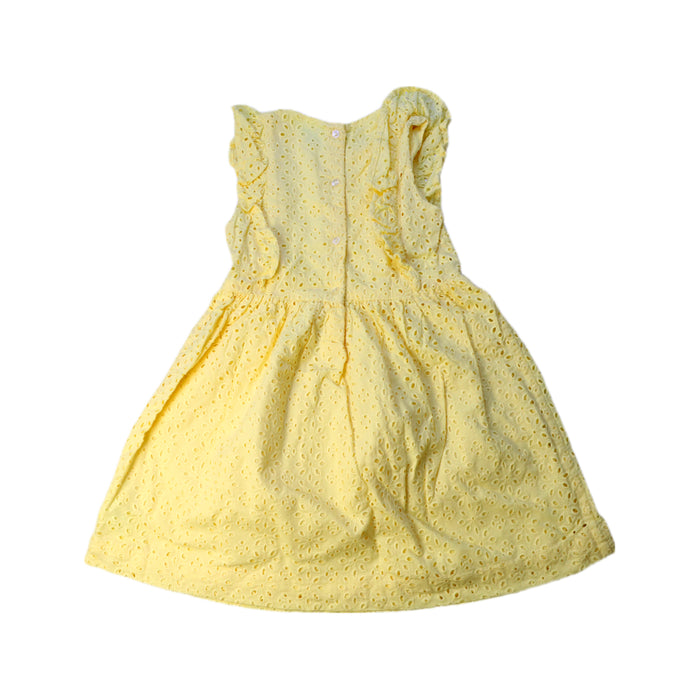 A Yellow Sleeveless Dresses from Ralph Lauren in size 2T for girl. (Back View)