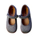 A Silver Dress Shoes from Clotaire in size 3T for girl. (Back View)