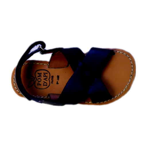 A Brown Sandals from Pom d’Api in size 3T for neutral. (Front View)
