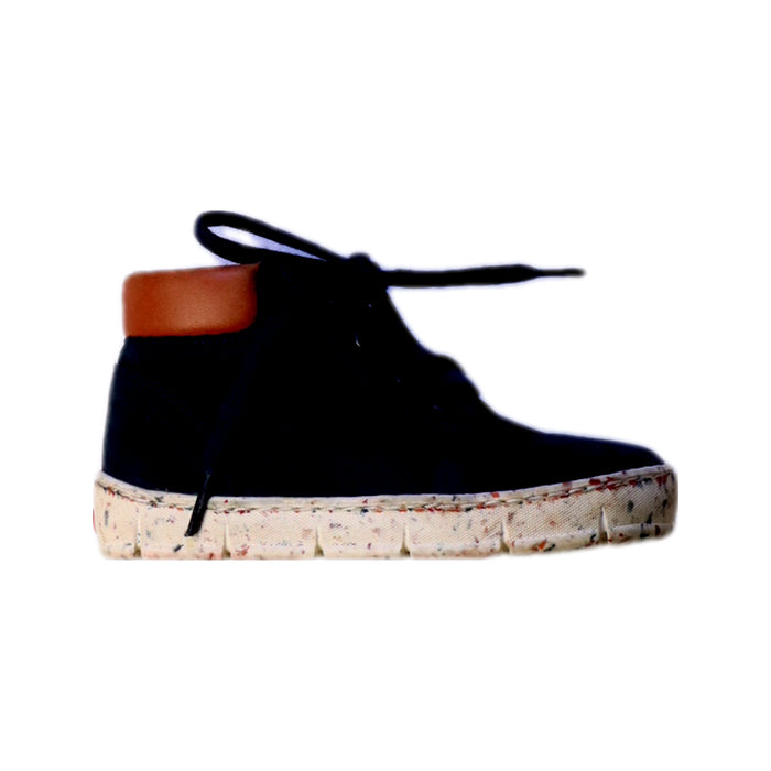 A Black Sneakers from Pom d’Api in size 18-24M for boy. (Front View)