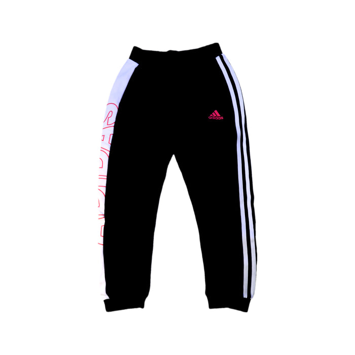 A Black Active Pants from Adidas in size 7Y for neutral. (Front View)