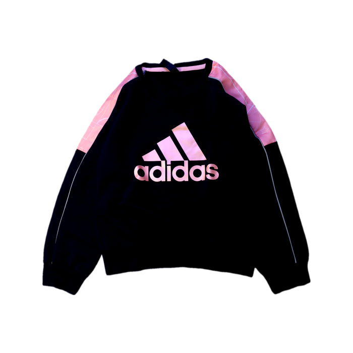 A Black Crewneck Sweatshirts from Adidas in size 7Y for neutral. (Front View)