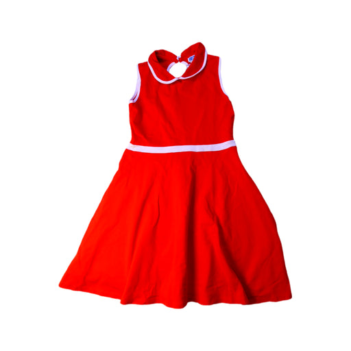 A Red Sleeveless Dresses from Jacadi in size 8Y for girl. (Front View)