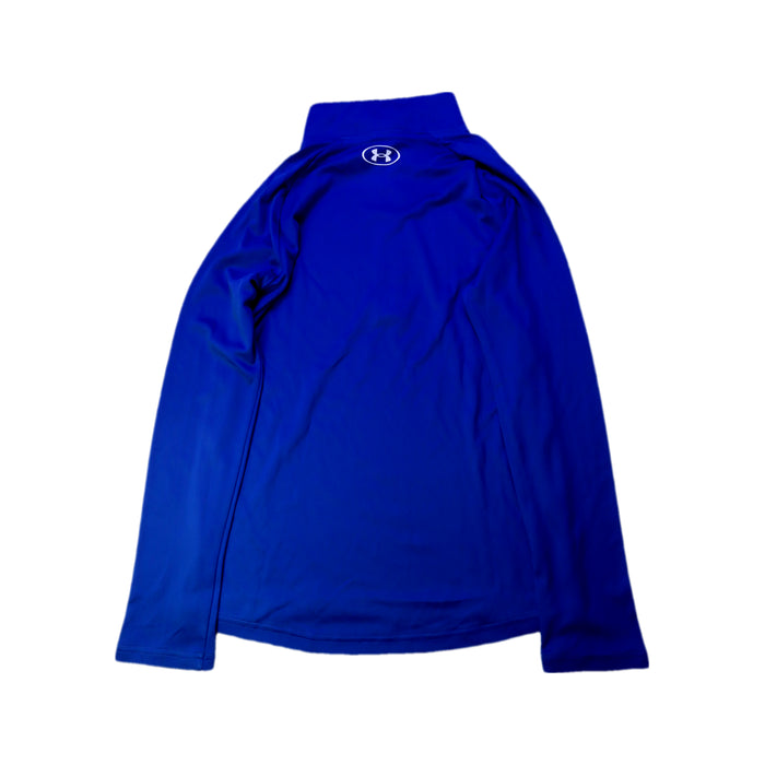 A Blue Active Tops from Under Armour in size 10Y for neutral. (Back View)
