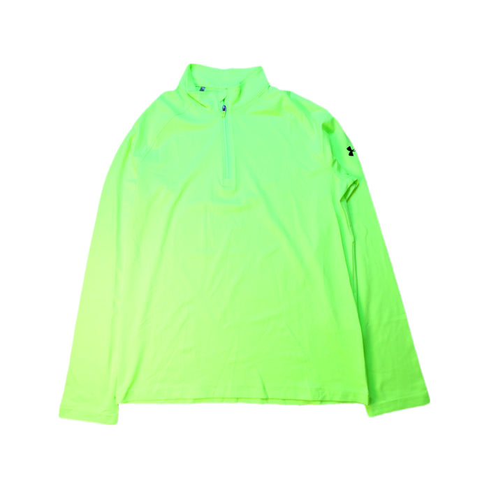 A Green Active Tops from Under Armour in size 14Y for neutral. (Front View)