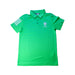 A Green Short Sleeve Polos from Adidas in size 11Y for boy. (Front View)