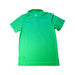 A Green Short Sleeve Polos from Adidas in size 11Y for boy. (Back View)