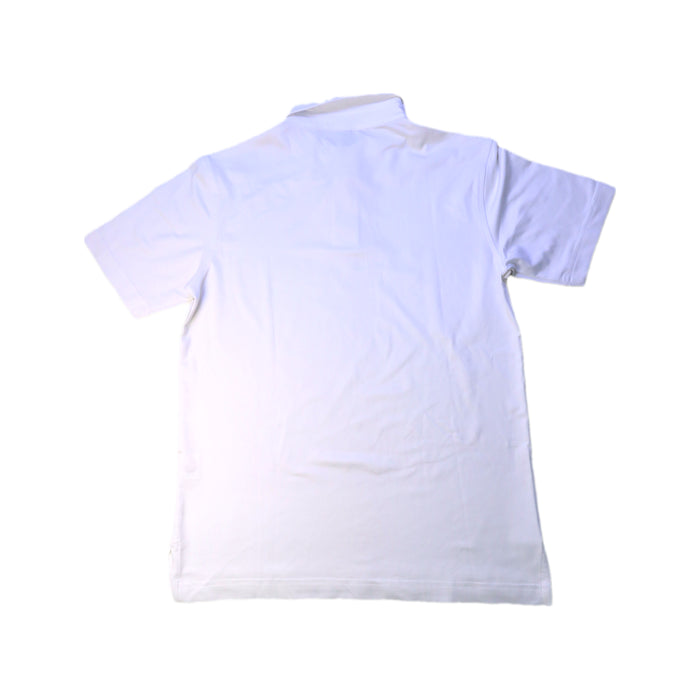 A White Short Sleeve Polos from Peter Millar in size 9Y for boy. (Back View)