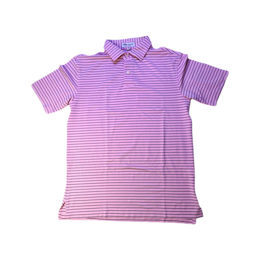 A Pink Short Sleeve Polos from Peter Millar in size 9Y for boy. (Front View)