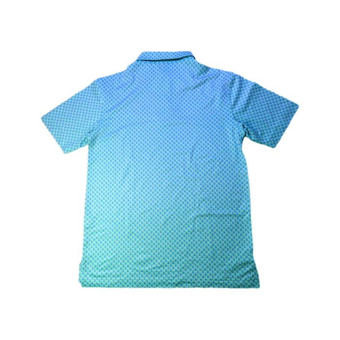 A Blue Short Sleeve Polos from Peter Millar in size 9Y for boy. (Back View)