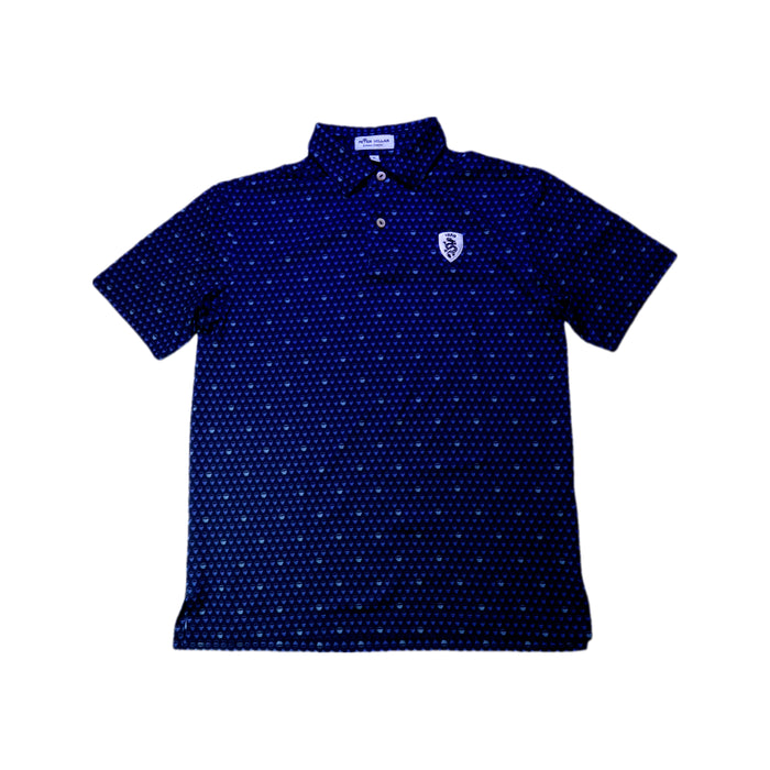 A Navy Short Sleeve Polos from Peter Millar in size 9Y for boy. (Front View)