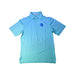 A Blue Short Sleeve Polos from Peter Millar in size 7Y for boy. (Front View)