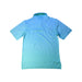 A Blue Short Sleeve Polos from Peter Millar in size 7Y for boy. (Back View)
