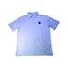 A Blue Short Sleeve Polos from Peter Millar in size 11Y for boy. (Front View)