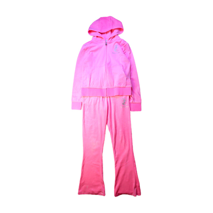 A Pink Pants Sets from Juicy Couture in size 8Y for girl. (Front View)