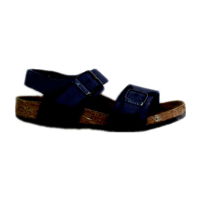A Black Sandals from Birkenstock in size 6T for neutral. (Front View)