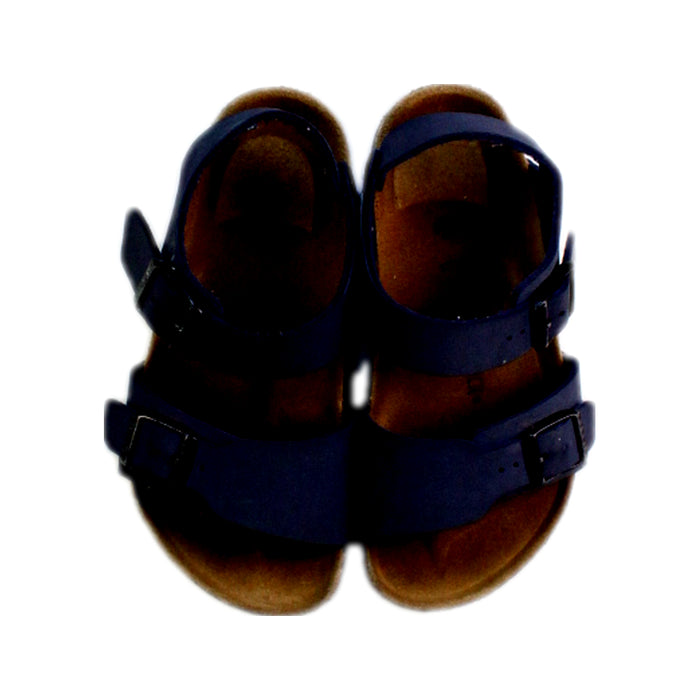 A Black Sandals from Birkenstock in size 6T for neutral. (Back View)