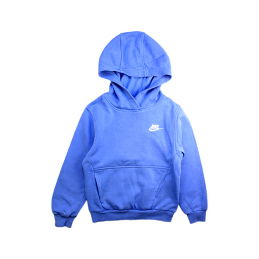 A Blue Hooded Sweatshirts from Nike in size 7Y for neutral. (Front View)