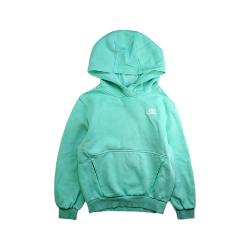 A Teal Hooded Sweatshirts from Nike in size 8Y for neutral. (Front View)