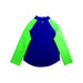 A Blue Rash Guards from Speedo in size 7Y for neutral. (Back View)