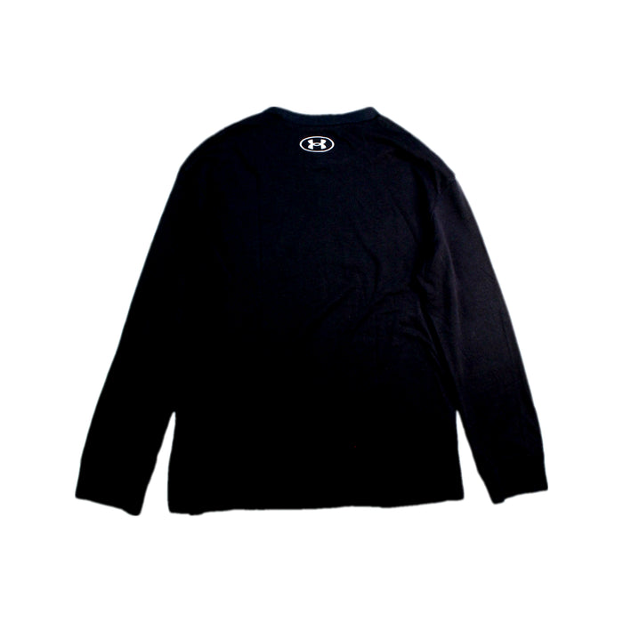 A Black Long Sleeve T Shirts from Under Armour in size 7Y for boy. (Back View)