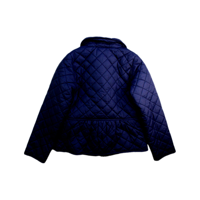 A Navy Puffer/Quilted Jackets from Jacadi in size 8Y for girl. (Back View)