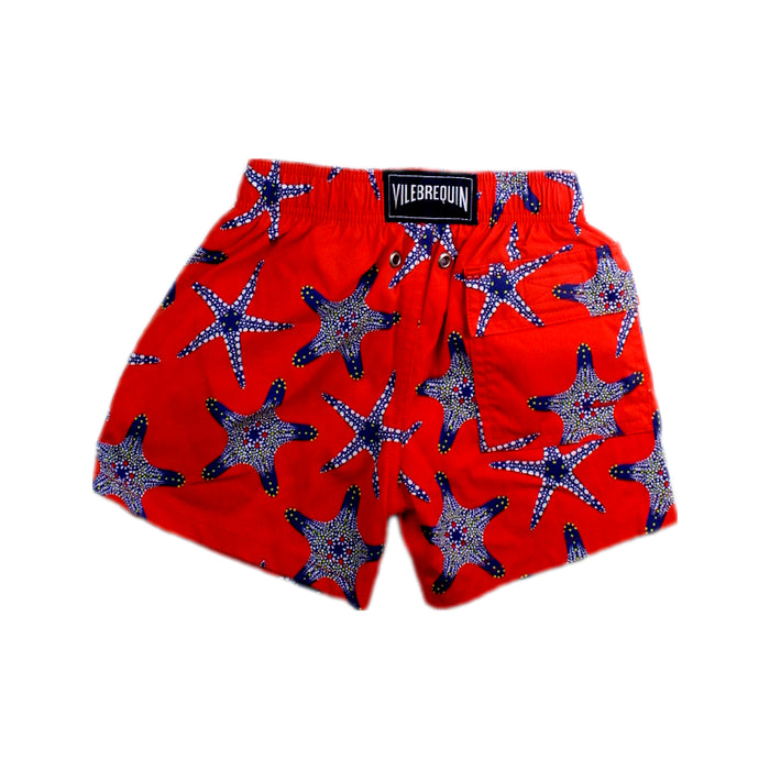 A Red Swim Shorts from Vilebrequin in size 2T for boy. (Back View)
