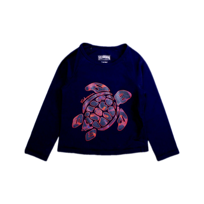 A Blue Rash Guards from Vilebrequin in size 2T for girl. (Front View)
