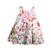A White Sleeveless Dresses from Abel & Lula in size 3T for girl. (Back View)