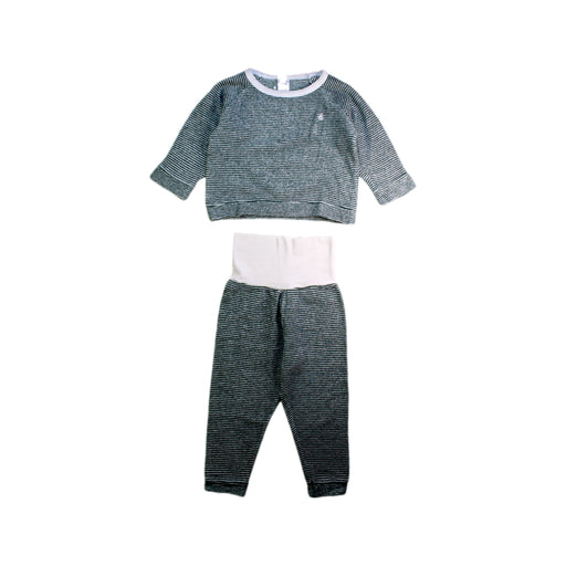 A Grey Pants Sets from Petit Bateau in size 2T for neutral. (Front View)