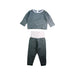 A Grey Pants Sets from Petit Bateau in size 2T for neutral. (Front View)