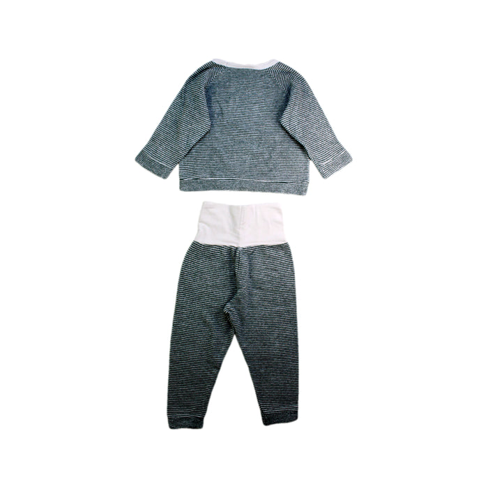 A Grey Pants Sets from Petit Bateau in size 2T for neutral. (Back View)