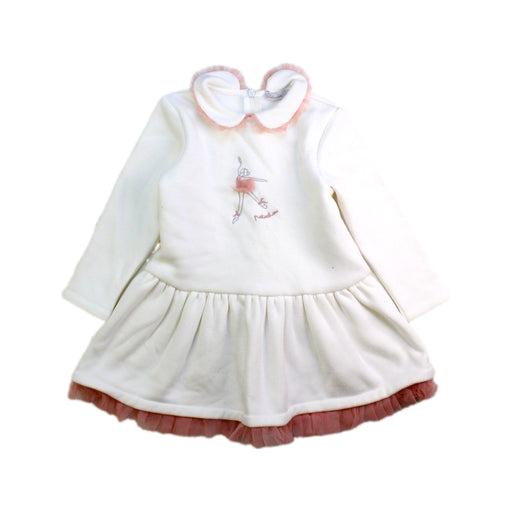 A White Long Sleeve Dresses from Patachou in size 2T for girl. (Front View)