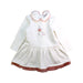 A White Long Sleeve Dresses from Patachou in size 2T for girl. (Front View)