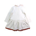 A White Long Sleeve Dresses from Patachou in size 2T for girl. (Back View)