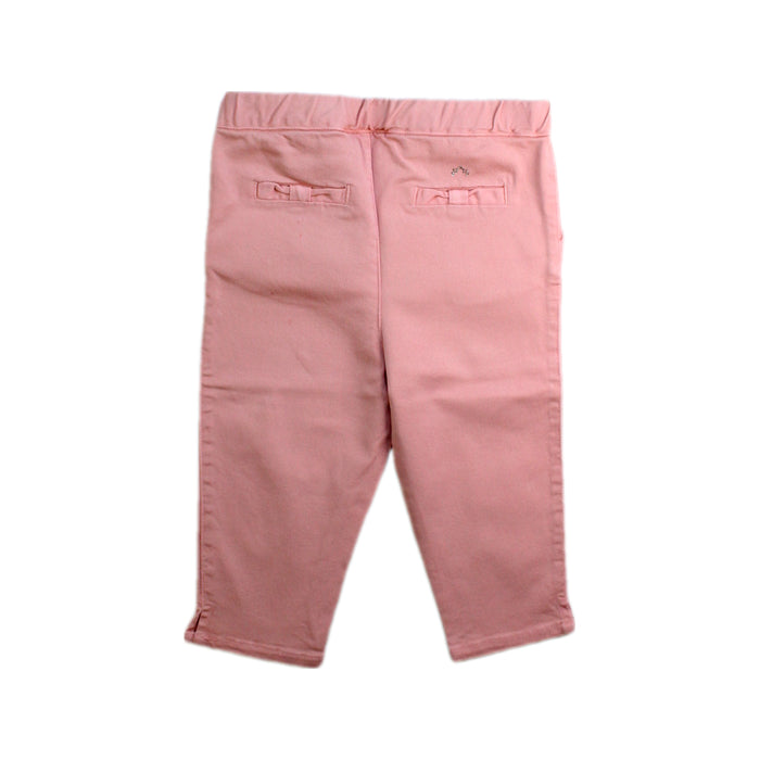 A Pink Casual Pants from Nanos in size 12-18M for girl. (Back View)