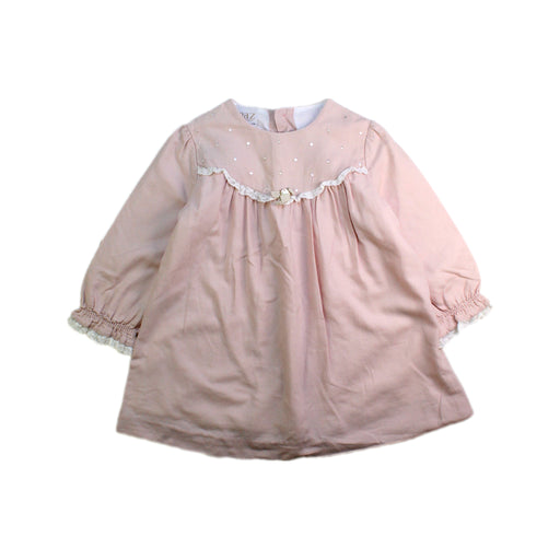 A Pink Long Sleeve Dresses from Paz Rodriguez in size 18-24M for girl. (Front View)