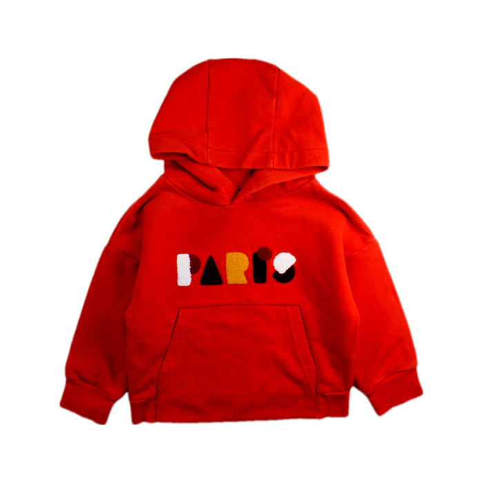 A Red Hooded Sweatshirts from Jacadi in size 18-24M for neutral. (Front View)