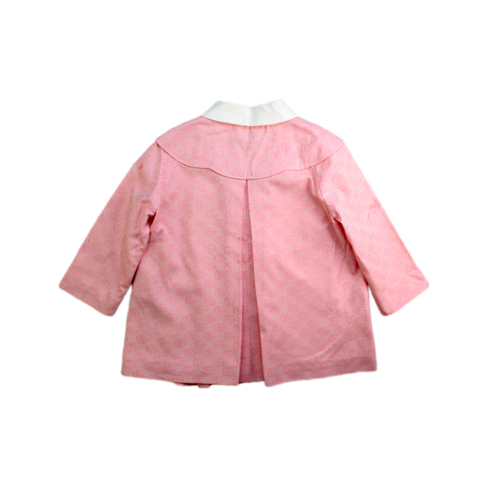 A Pink Coats from Gucci in size 18-24M for girl. (Back View)