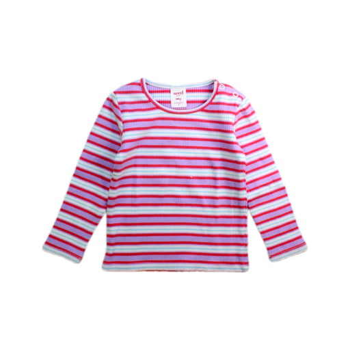 A Pink Long Sleeve Tops from Seed in size 18-24M for girl. (Front View)