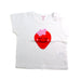 A White Short Sleeve T Shirts from Seed in size 12-18M for girl. (Front View)