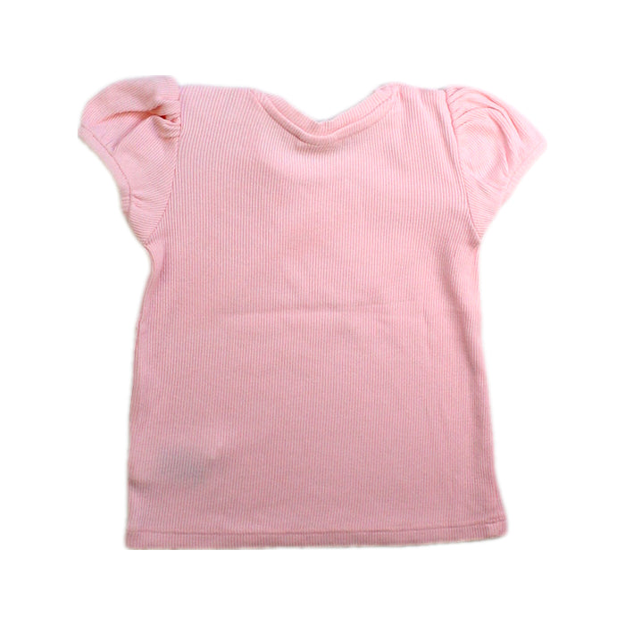 A Pink Short Sleeve Tops from Seed in size 12-18M for girl. (Back View)