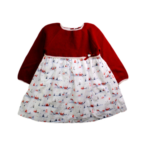 A Red Long Sleeve Dresses from Paz Rodriguez in size 3T for girl. (Front View)