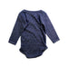 A Navy Long Sleeve Bodysuits from Petit Bateau in size 12-18M for neutral. (Back View)