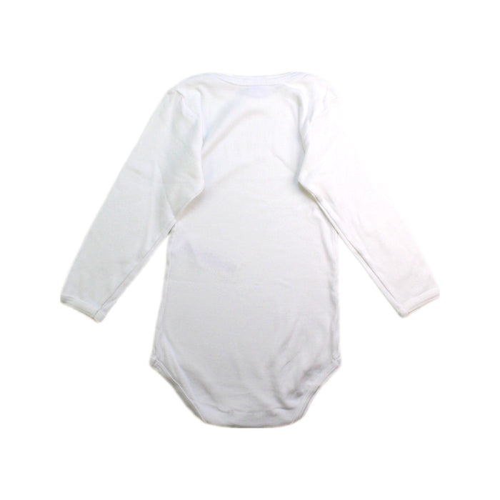 A White Long Sleeve Bodysuits from Petit Bateau in size 18-24M for neutral. (Back View)