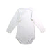 A White Long Sleeve Bodysuits from Petit Bateau in size 18-24M for neutral. (Back View)